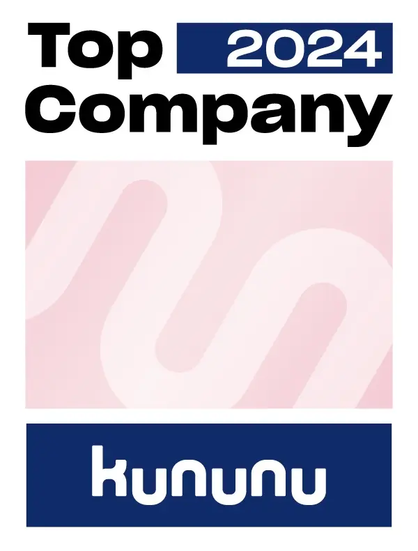 Auszeichnung 'Kununu Top Company 2024'. Anerkennung für LM Audit als attraktiver und geschätzter Arbeitgeber.